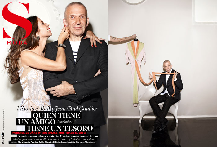 Jean Paul Gaultier & Victoria Abril by Stephane Gallos for S Moda