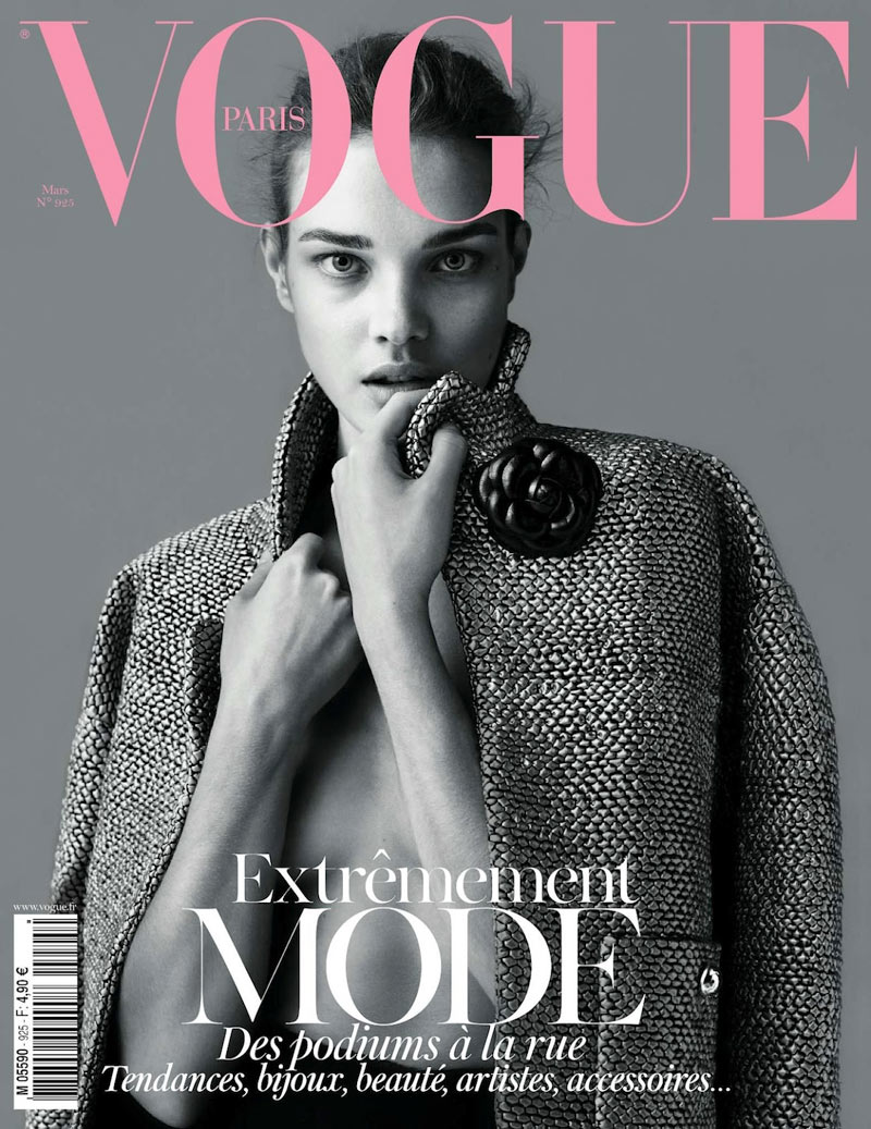 Vogue Paris March 2012 Cover | Natalia Vodianova by Mert & Marcus