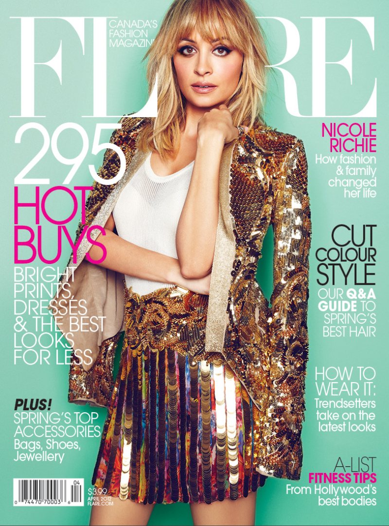 Flare April 2012 Cover | Nicole Richie by Max Abadian