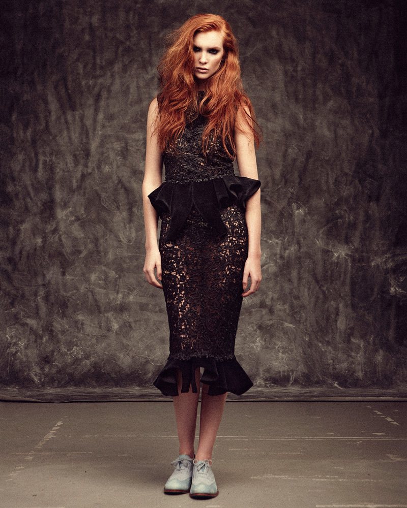 Elise Hélène Gatschene for Mikhael Kale Fall 2012 by Felix Wong