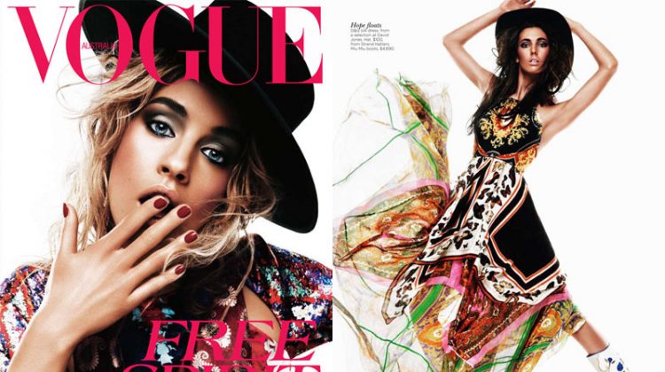 Julia Frauche & Ruby Aldridge by Kai Z Feng for Vogue Australia April 2012