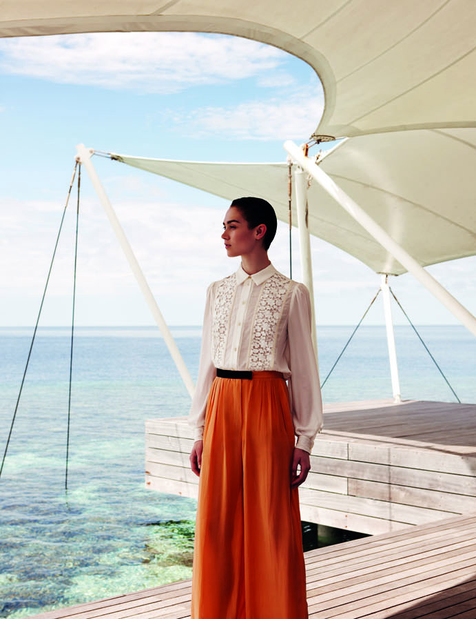 Caitlin Lomax Dons Tranquil Looks for Wee Khim’s L’Officiel Singapore Shoot