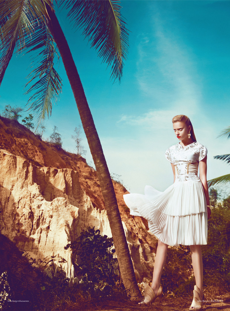 Marcelina Sowa is a White Magic Woman for Harper’s Bazaar Mexico by Kevin Sinclair