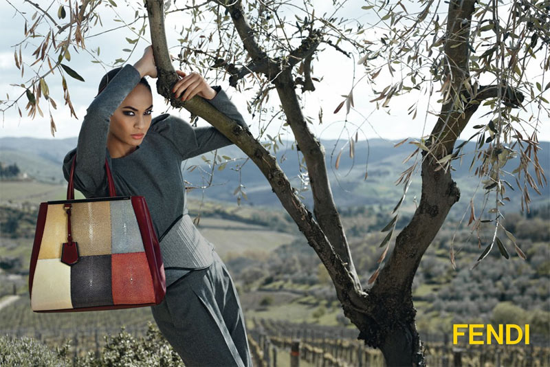 Joan Smalls Stars in Fendi’s Fall 2012 Campaign by Karl Lagerfeld