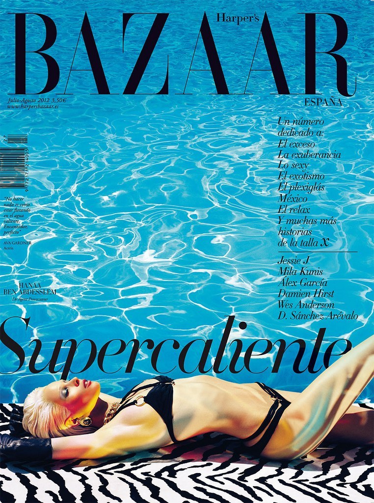 Hanaa Ben Abdesslem Covers Harper's Bazaar Spain's July/August 2012 in Agent Provocateur