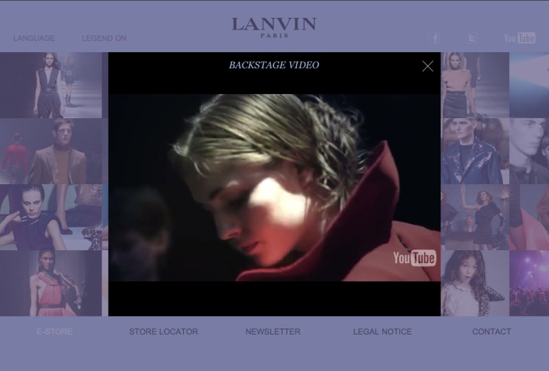Lanvin Goes Mobile with New Site for Smartphone & Tablet Users