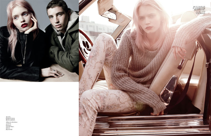 Abbey Lee Kershaw Poses Alongside Her Brother Tim for Vogue China's July Issue