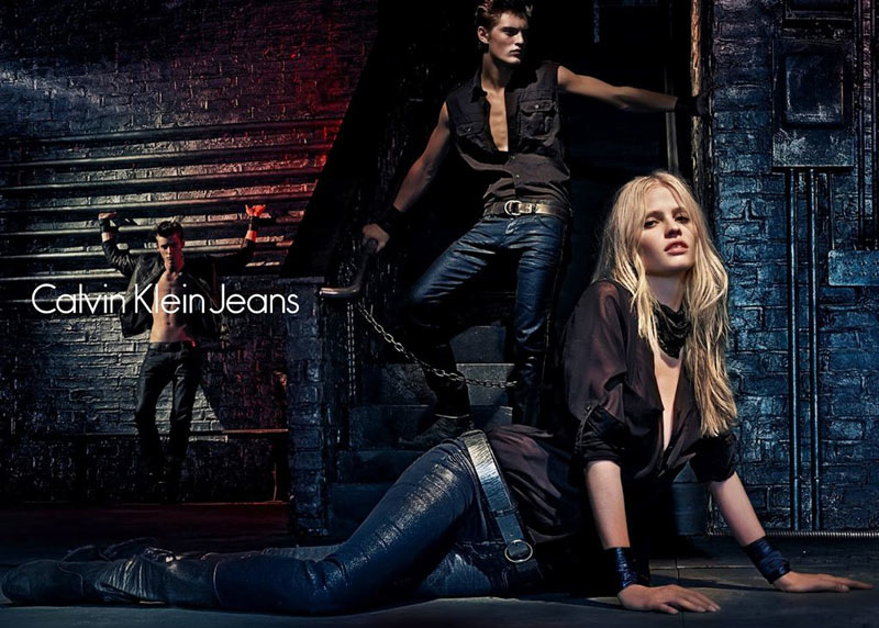 Lara Stone Is Bondage Sexy in Calvin Klein Jeans’ Fall 2012 Campaign by Steven Klein