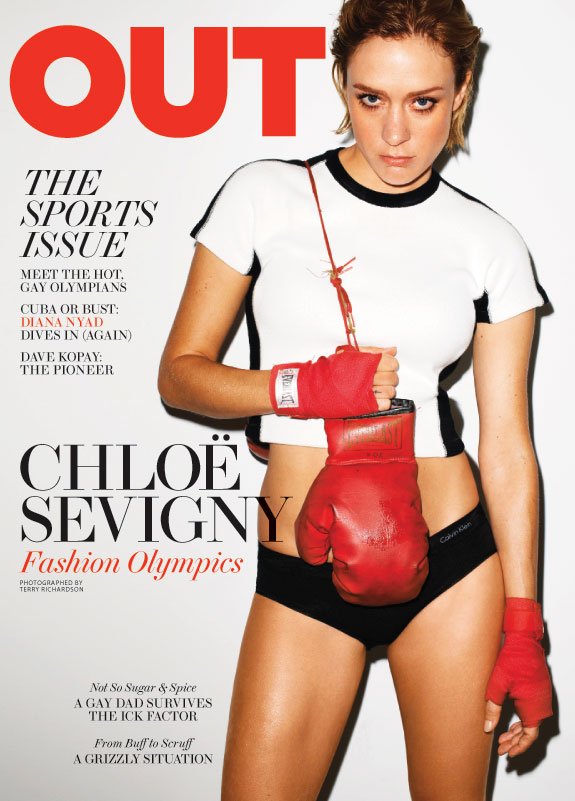 Chloe Sevigny is a Fighter for Out Magazine's August Cover Shoot by Terry Richardson