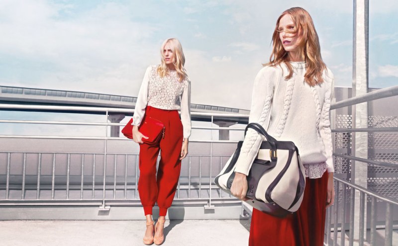 Anja Rubik & Suvi Koponen Front Chloe’s Fall 2012 Campaign