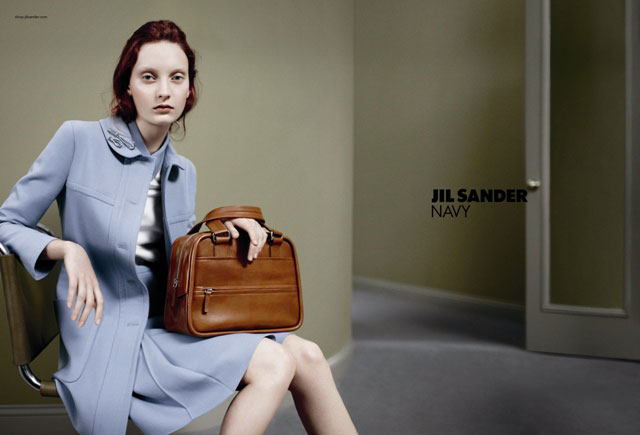 Codie Young Takes a Seat for Jil Sander Navy’s Fall 2012 Campaign by Daniel Jackson