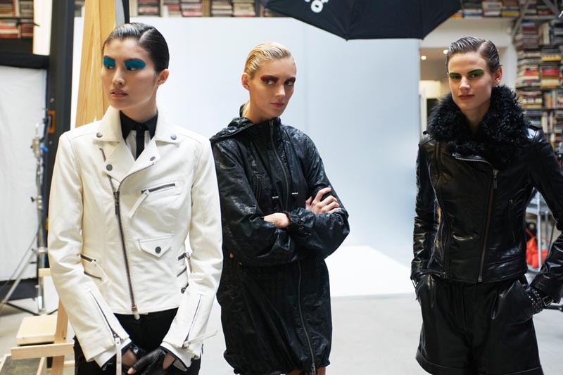 Anja Rubik, Saskia de Brauw & Sui He Behind the Scenes at Karl’s Upcoming Fall 2012 Campaign