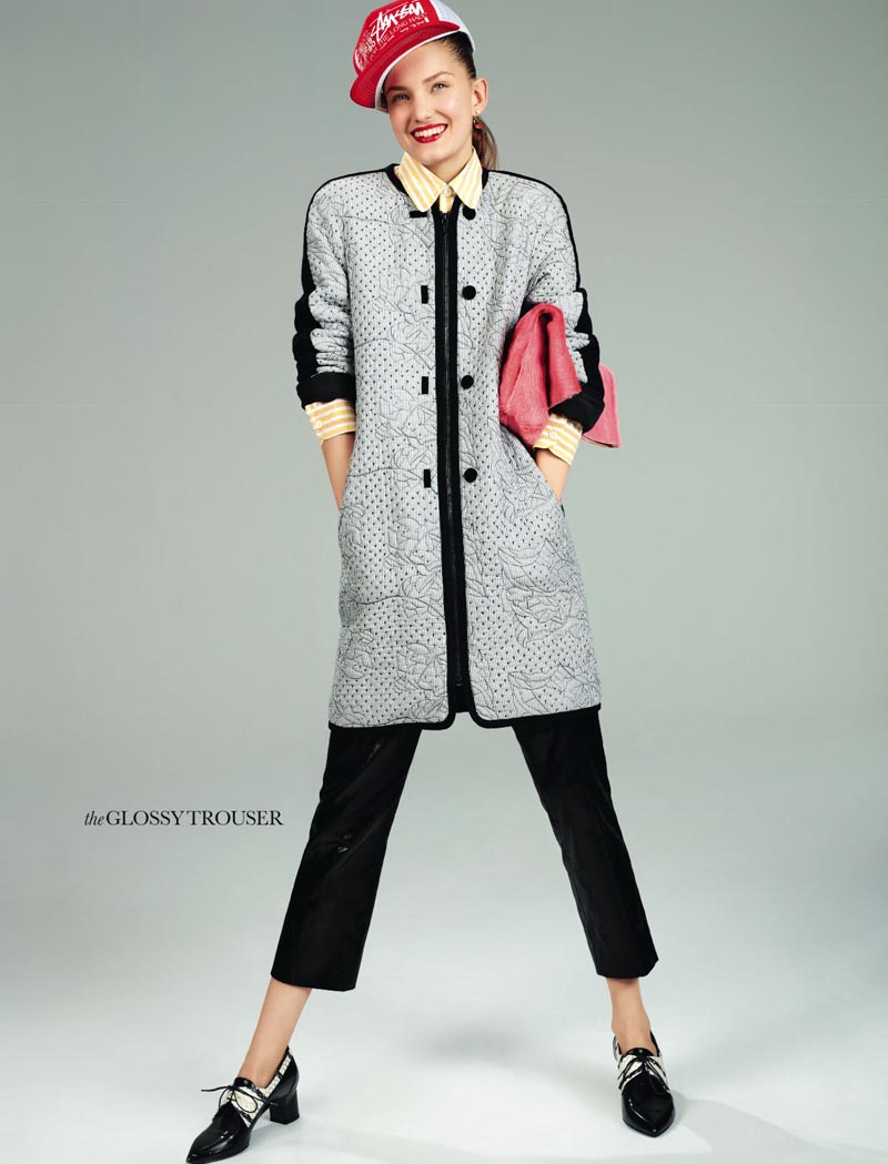 David Vasiljevic Captures Nadine Ponce in Fall Staples for Elle UK August 2012