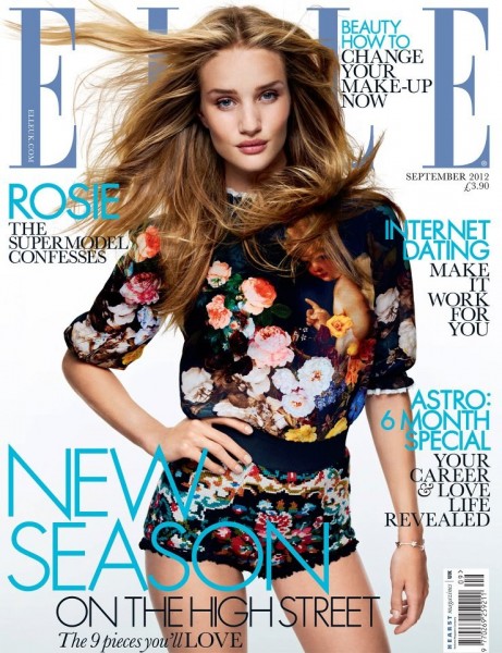 Rosie Huntington-Whiteley Dons Dolce & Gabbana for Elle UK's September 2012 Cover Rosie Huntington-Whiteley Dons Dolce & Gabbana for Elle UK's September 2012 Cover