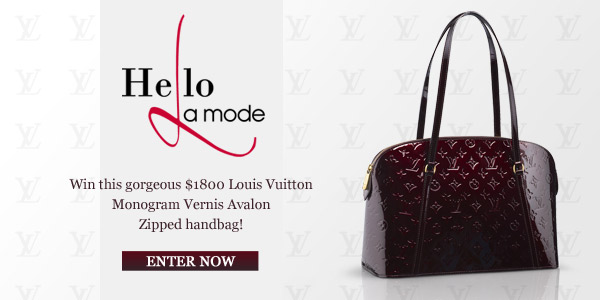 Enter to Win a Louis Vuitton Handbag with Hello La Mode’s Facebook Contest