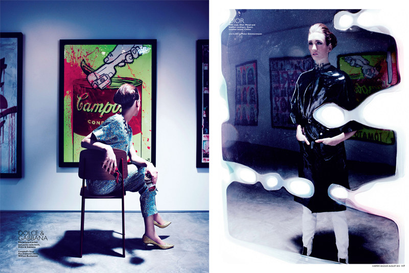 Gan Lenses Pop Art Fashion for Harper’s Bazaar Singapore August 2012 Cover Story