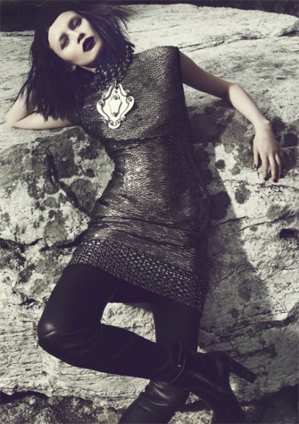 Ranya Mordanova Dons Gothic Ensembles for Fall in Marie Claire US' September Issue Ranya Mordanova Dons Gothic Ensembles for Fall in Marie Claire US' September Issue