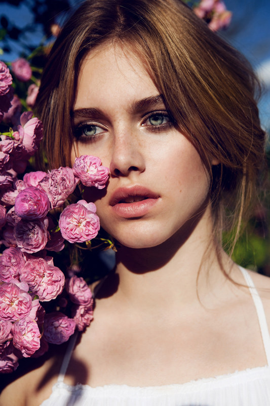 Tiera Dyck is a Flower Girl for Elle China August 2012, Lensed by Michelle Du Xuan