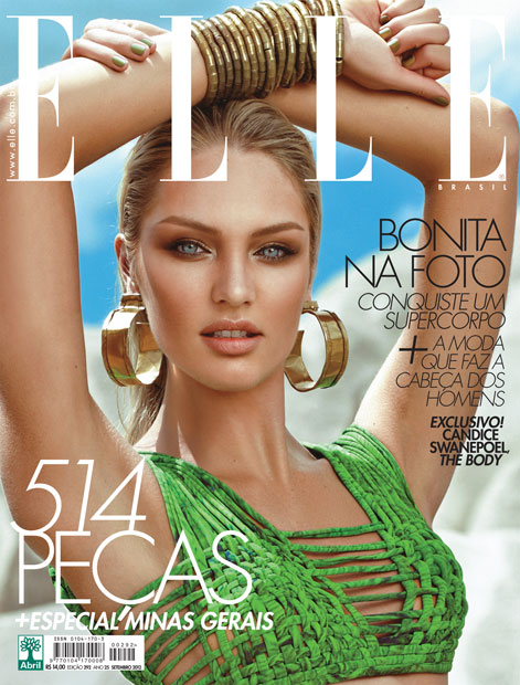 Candice Swanepoel Smolders on the September Cover of Elle Brazil