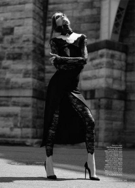 Caroline Brasch Nielsen Embraces the Dark Side for Harper's Bazaar Australia by Benny Horne Caroline Brasch Nielsen Embraces the Dark Side for Harper's Bazaar Australia by Benny Horne