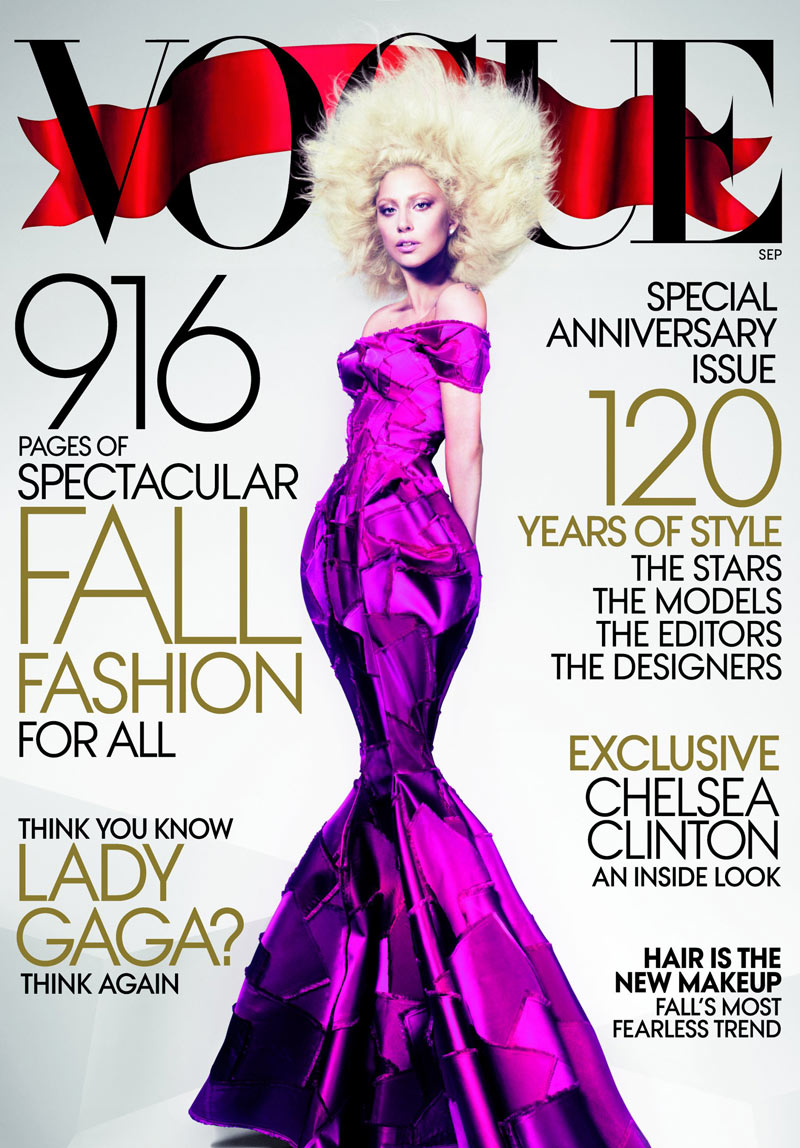 Lady Gaga Graces the September 2012 Cover of Vogue US by Mert & Marcus – Fashion Gone Rogue
