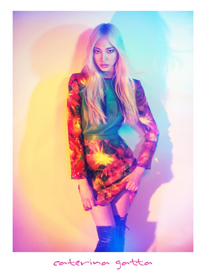 Soo Joo Embraces Kaleidoscopic Color for Caterina Gatta's Fall 2012 Campaign by Paolo Santambrogio