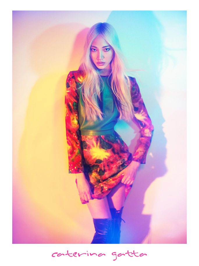 Soo Joo Embraces Kaleidoscopic Color for Caterina Gatta’s Fall 2012 Campaign by Paolo Santambrogio