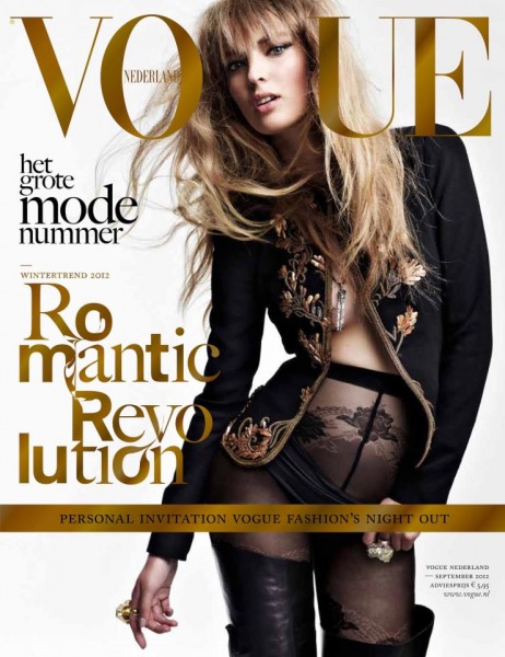 Ymre Stiekema Rocks Black for Vogue Netherlands' September 2012 Cover Ymre Stiekema Rocks Black for Vogue Netherlands' September 2012 Cover