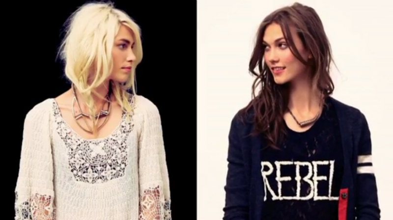 Karlie Kloss & Aline Weber Play Sides for Free People’s Fall Preview