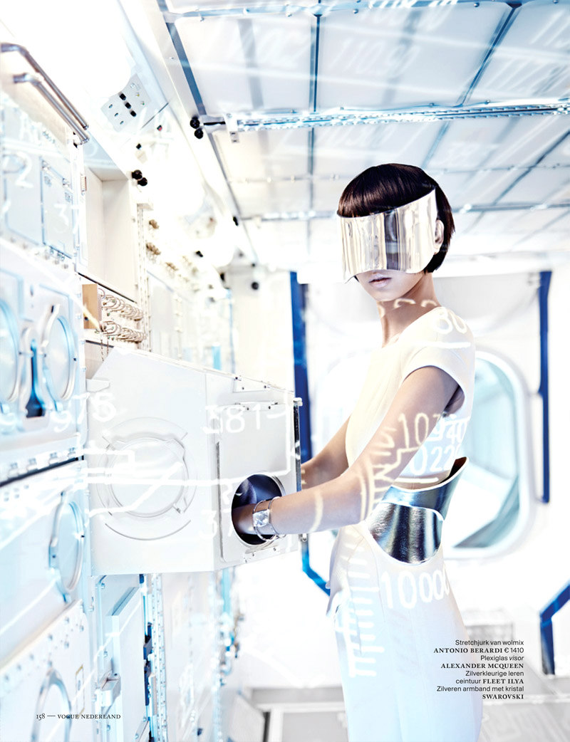 Grace Guozhi is a Vision of the Future in Vogue Netherlands September 2012 by Marc de Groot