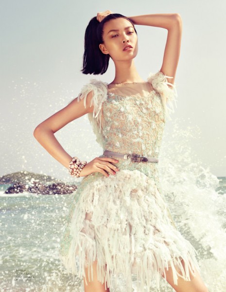 Tian Yi Exudes Summer Elegance in Vogue China, Lensed by Stockton Johnson Tian Yi Exudes Summer Elegance in Vogue China, Lensed by Stockton Johnson