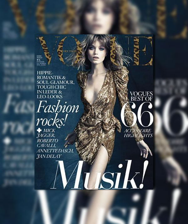 Vogue Germany August 2010 Cover | Abbey Lee Kershaw by Alexi Lubomirski