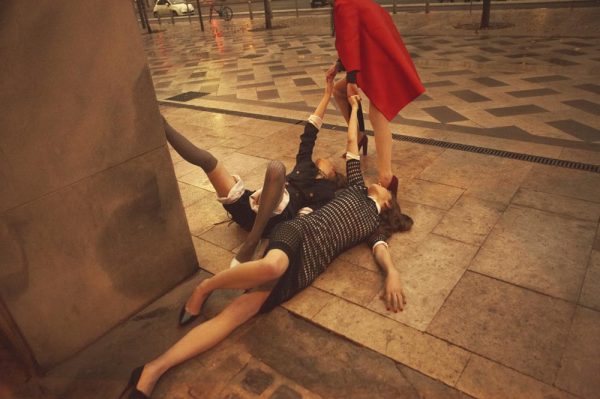 Hannah Noble, Anna Millonig, Agne Petkute by Alessio Bolzoni for Grey #6 Hannah Noble, Anna Millonig, Agne Petkute by Alessio Bolzoni for Grey #6