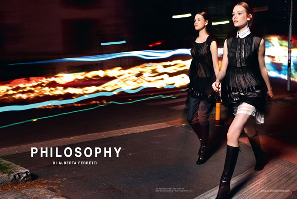 Philosophy di Alberta Fall 2010 Campaign | Monika & Kristina by Max Montingelli