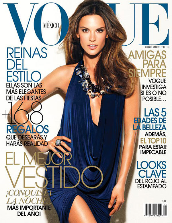 Vogue Mexico December 2010 Cover | Alessandra Ambrosio by Stewart Shining