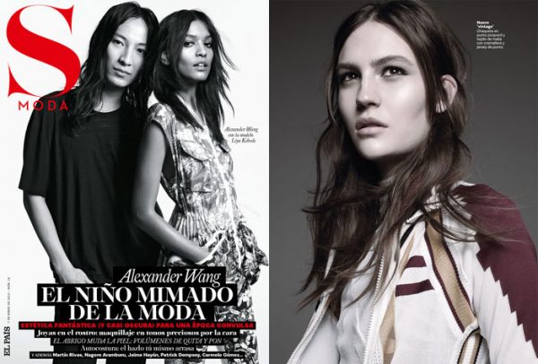 Alexander Wang & Liya Kebede Cover S Moda January 2012 Alexander Wang & Liya Kebede Cover S Moda January 2012