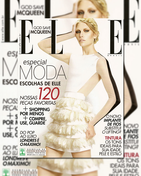 Elle Brazil March 2010 Cover | Aline Weber by Fabio Bartelt