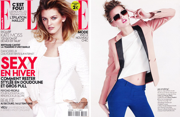 Elle France Jan 15 | Ali Stephens by David Vasiljevic
