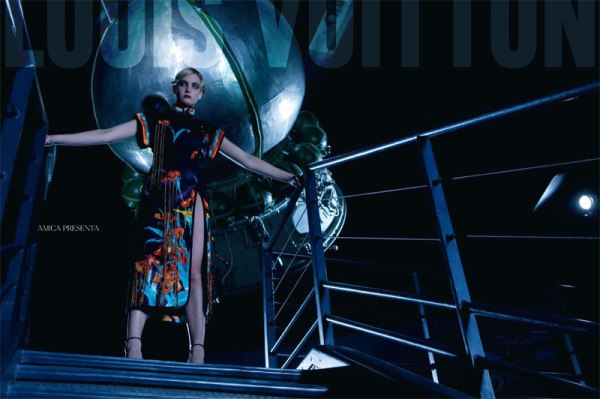 Suzie Bird & Ophelie Rupp in Louis Vuitton for Amica March 2011 by Christopher Morris