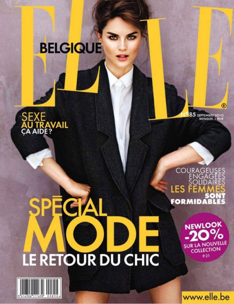 Elle Belgium September 2010 Cover | Anouck Lepere by Pablo Delfos Elle Belgium September 2010 Cover | Anouck Lepere by Pablo Delfos