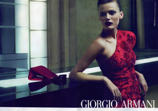 Giorgio Armani Fall 2010 Campaign Preview | Edita Vilkeviciute by Mert & Marcus