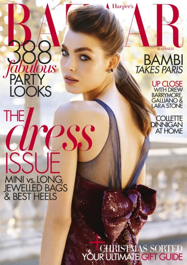Harper's Bazaar Australia December 2010 Cover | Bambi Northwood-Blyth by Victor Demarchelier