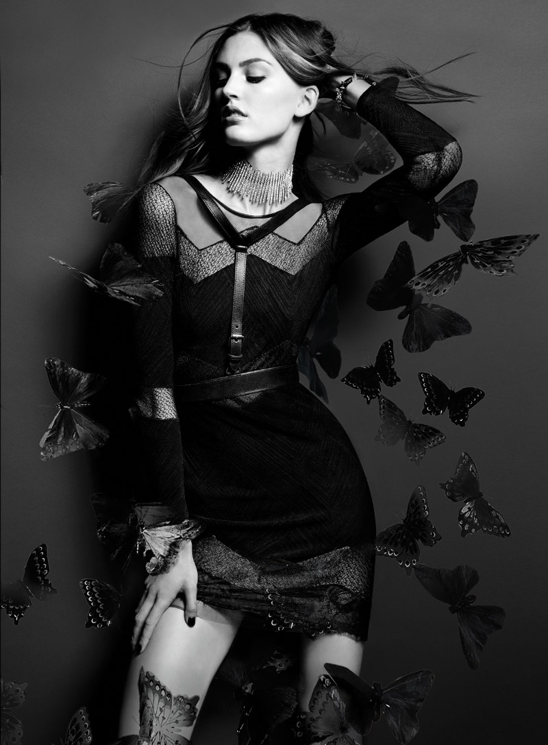 Ali Stephens is Sensual in Lace for BCBG Magazine Fall 2012 by Alisha Goldstein