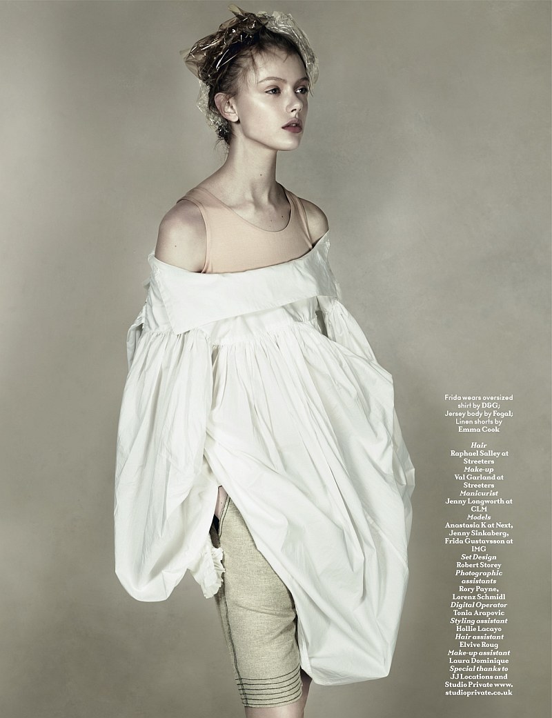 Frida Gustavsson, Anastasia Kuznetsova & Jenny Sinkaberg by Josh Olins | AnOther Spring 2010