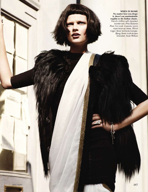 Bette Franke by Paul Maffi for Vogue India October 2010