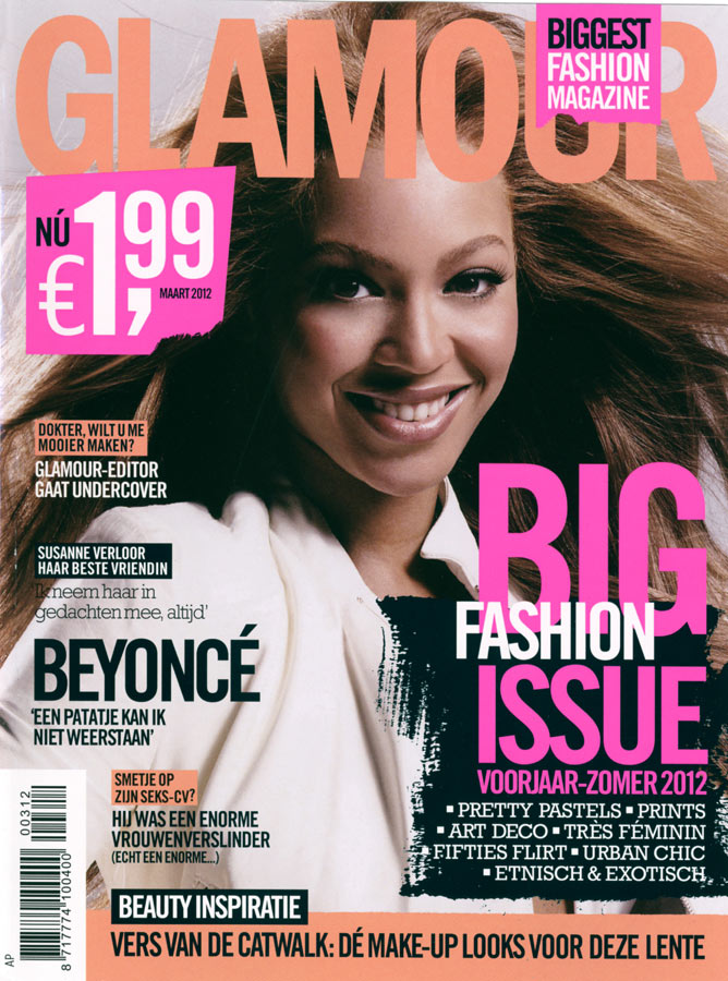 Glamour Netherlands March 2012 Cover | Beyonce by Man Sumarni