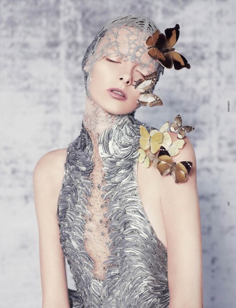 Elza Luijendijk Wears Butterfly Beauty for Ben Toms' Dazed & Confused Shoot Elza Luijendijk Wears Butterfly Beauty for Ben Toms' Dazed & Confused Shoot