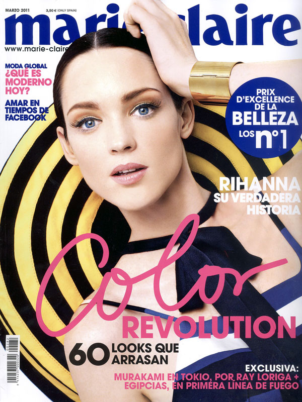 Marie Claire Spain March 2011 Cover | Carla Crombie by Manuel Outumuro