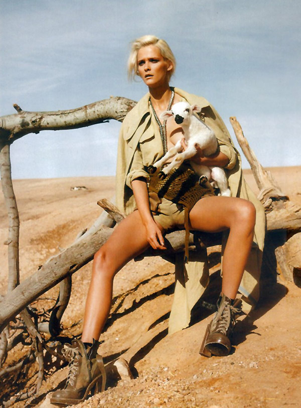 Carmen Kass by Mark Pillai in Heat Seeker | Harper’s Bazaar UK June 2010