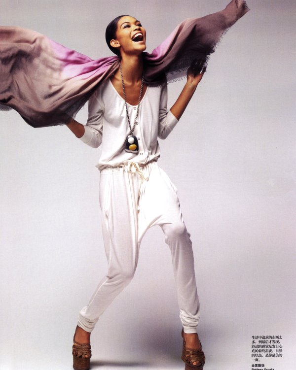 Chanel Iman by Thomas Schenk for Vogue China June 2010